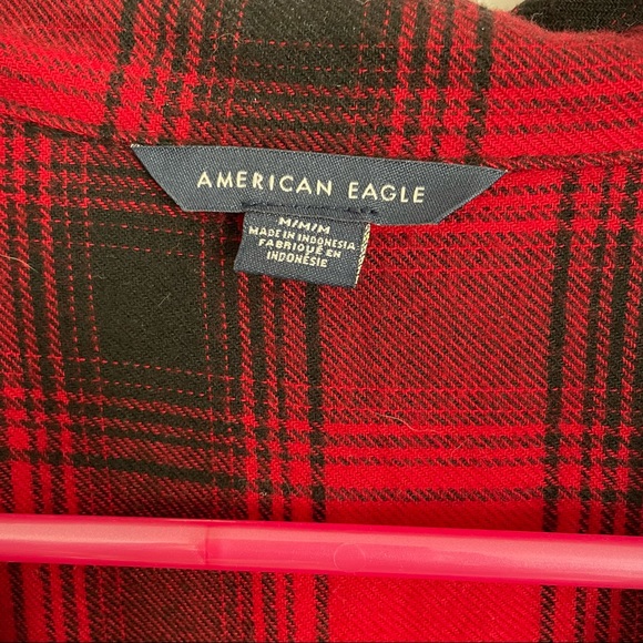 Red and black flannel dress - Picture 4 of 6